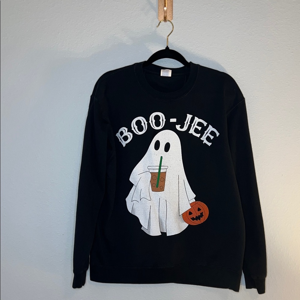 Black Boo-Jee Ghost Sweater 👻🎃